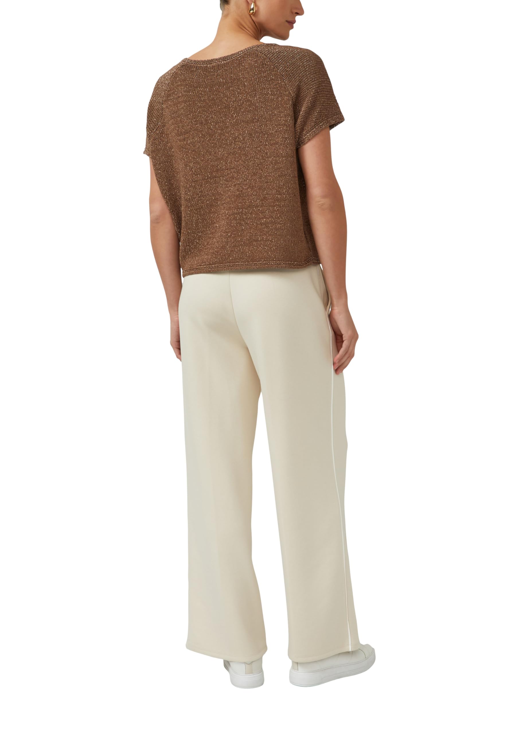 s.Oliver Black Label Strickpullover ärmellos U-Boot Relaxed Fit