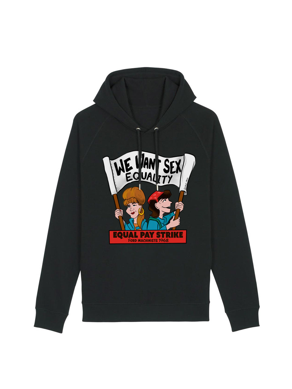 dna merch Ford Dagenham Frauenstreik Hoodie Burgunderrot
