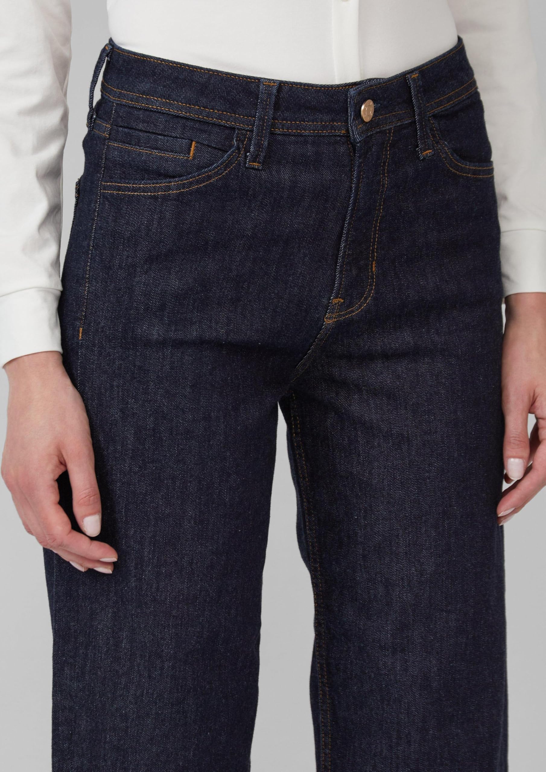 s.Oliver Suri Cropped Jeans Wide Fit 34 Rollsaum