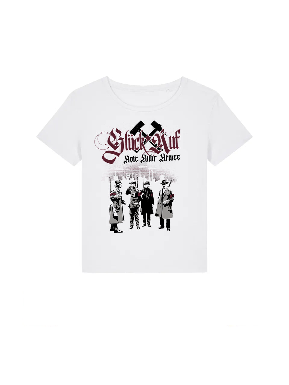 dna merch Frauen Glück auf T-Shirt weiß Ruhr 1920
