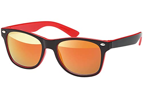BEZLIT Designer Kinder Sonnenbrille Rot Schwarz Gelb UV400