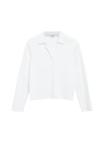 s.Oliver Red Label Interlock-Shirt mit Polokragen Weiß