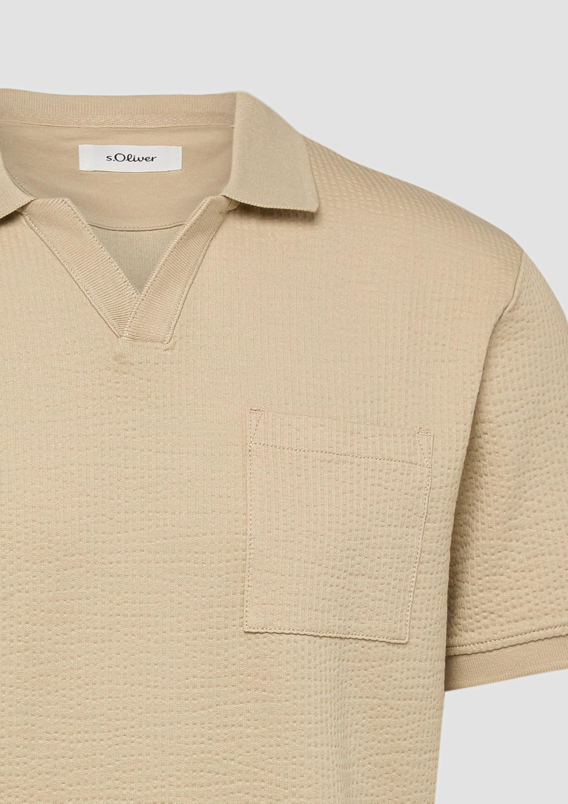 s.Oliver Junior 2175893 Poloshirt S Beige Baumwolle