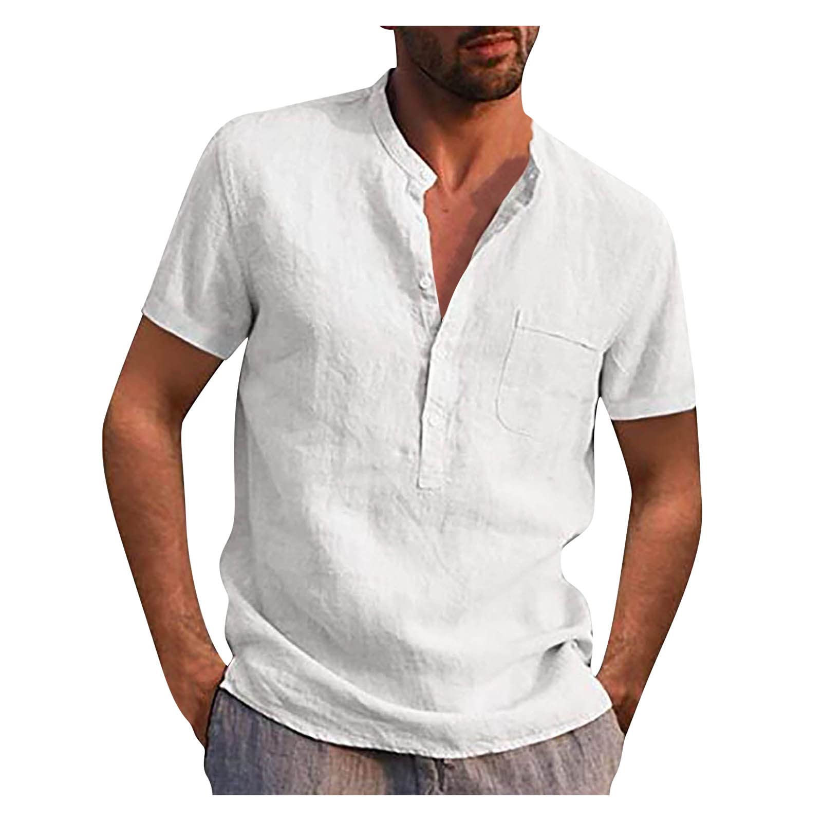 Singular AG Herren Leinenhemd Kurzarm Regular
