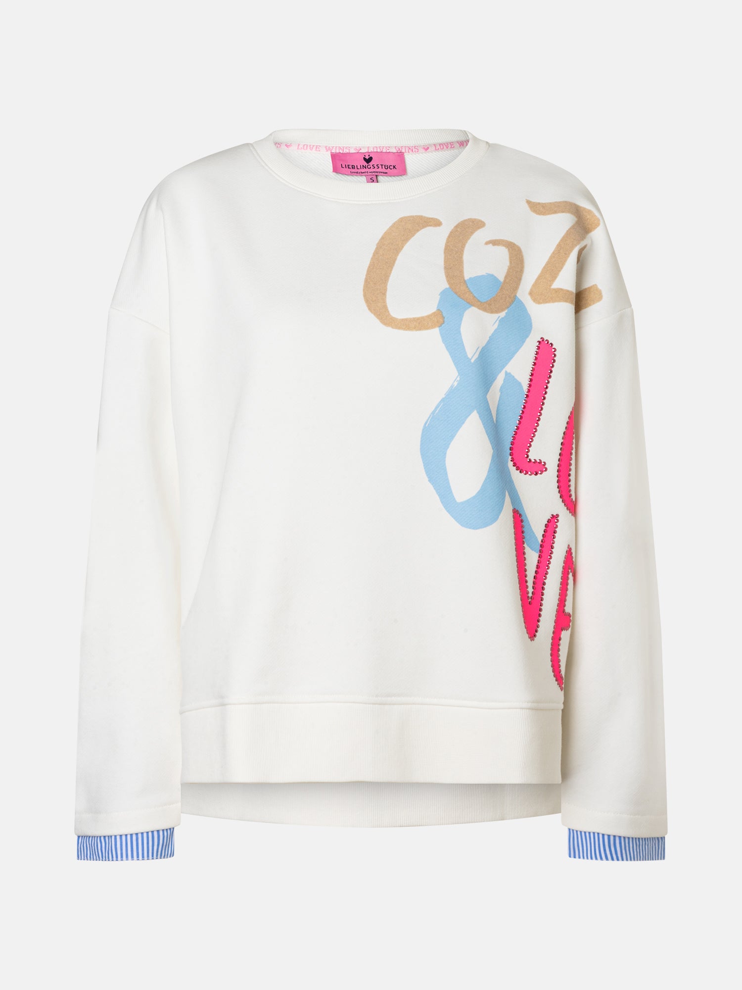 Lieblingsstück YamilaL Sweatshirt offwhite Hemd-Effekt
