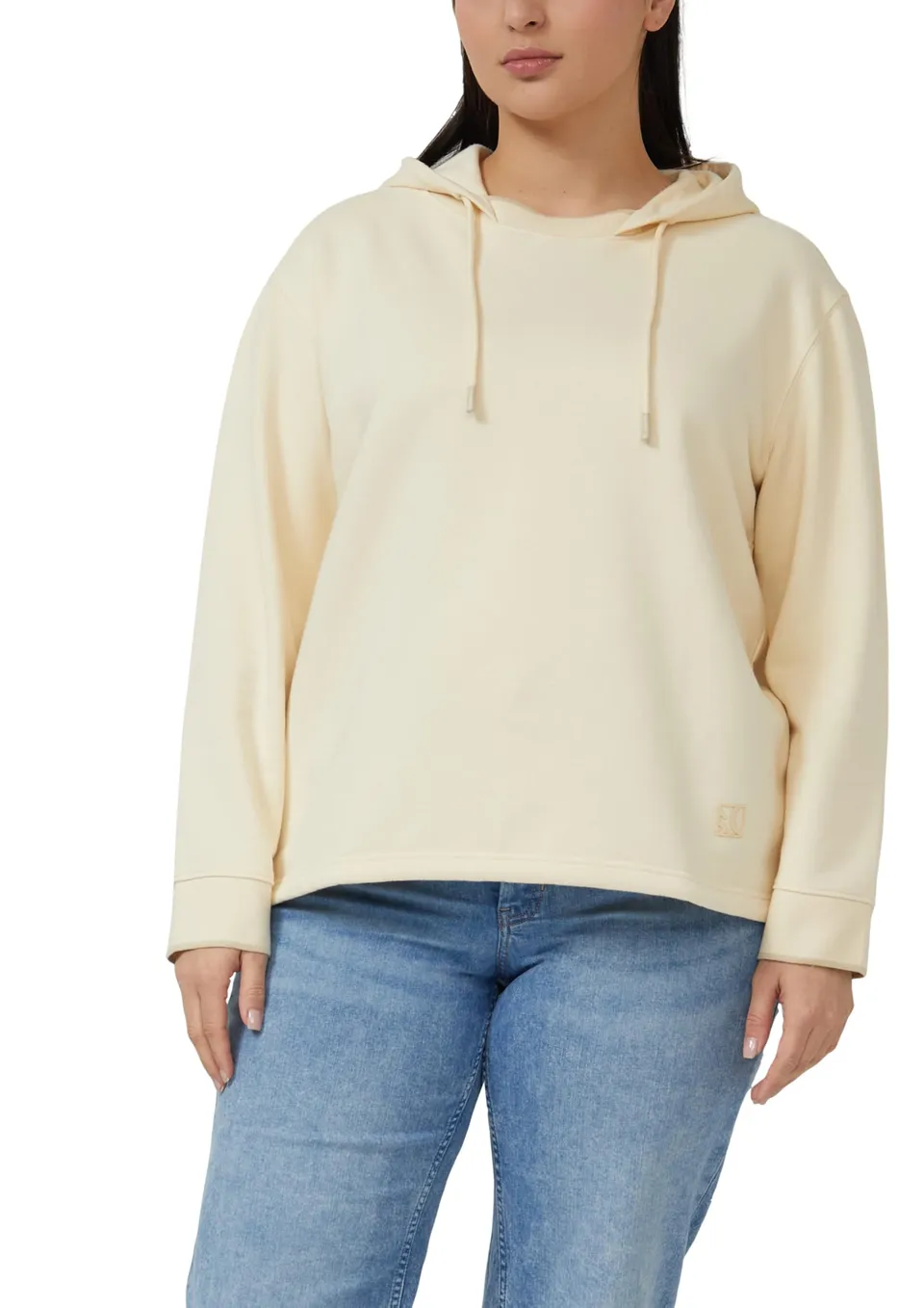 s.Oliver RED LABEL 2179777 Curve Hoodie hellbeige Gr 46