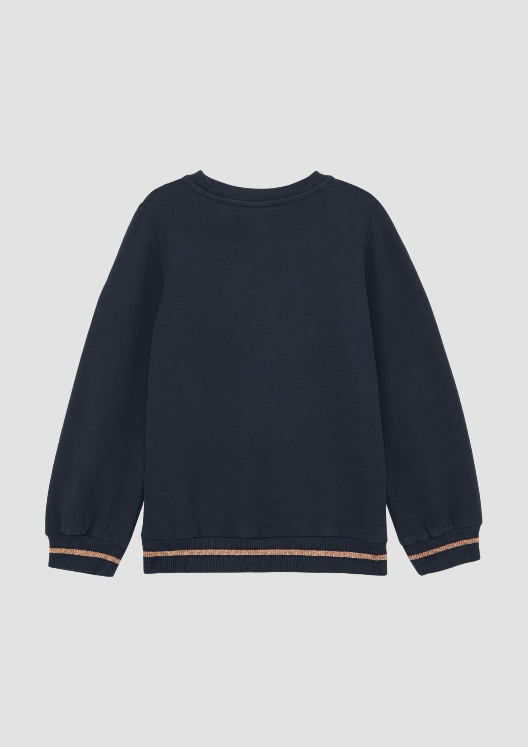 s.Oliver Red Label Sweatshirt Glitzer Pailletten Baumwolle