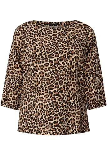 zero Leobluse Rundhals BeigeBlack Gr.40