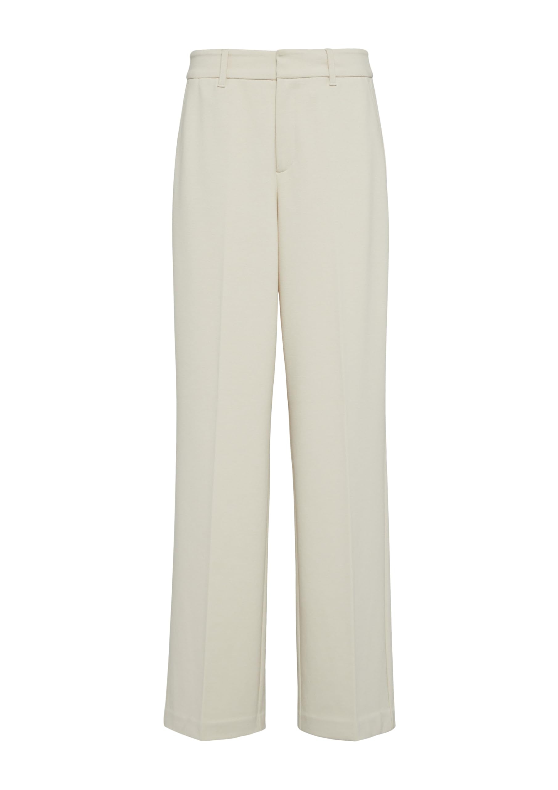 s.Oliver Wide-Leg-Hose Struktur-Jersey schwarz