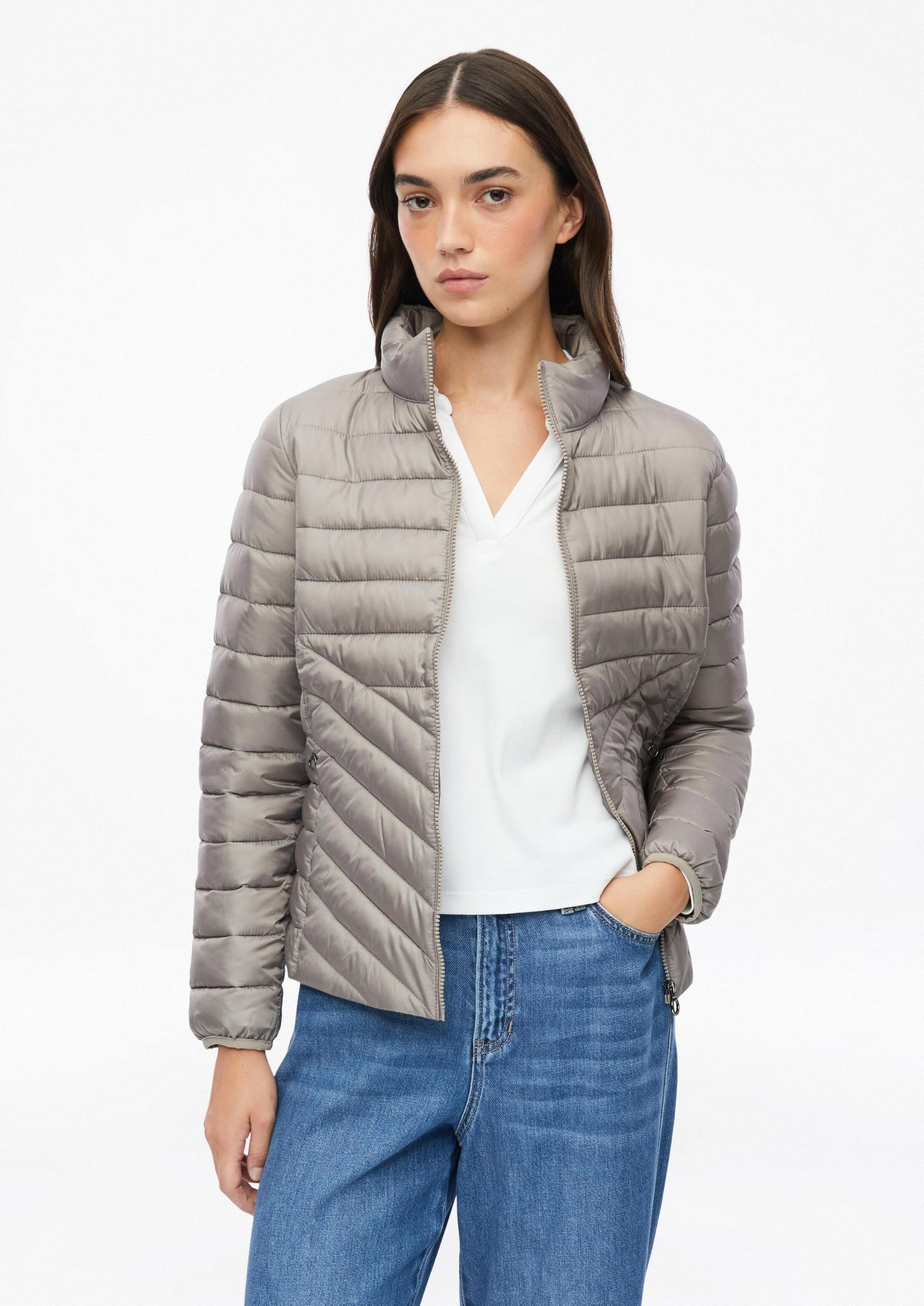 s.Oliver RED LABEL Steppjacke Packfunktion Grau leicht