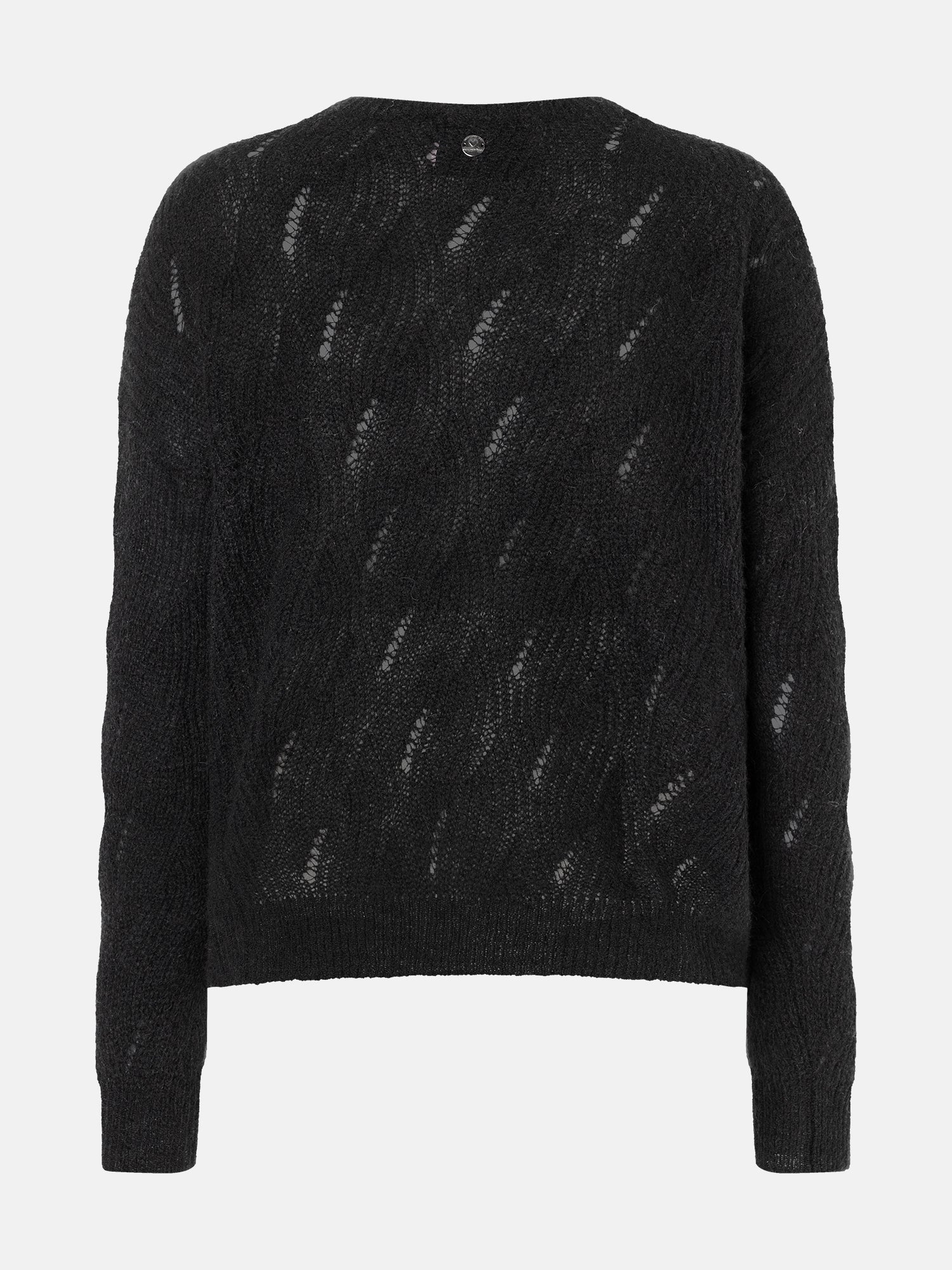 Lieblingsstück JaneaL Pullover Wollmix Zopf black