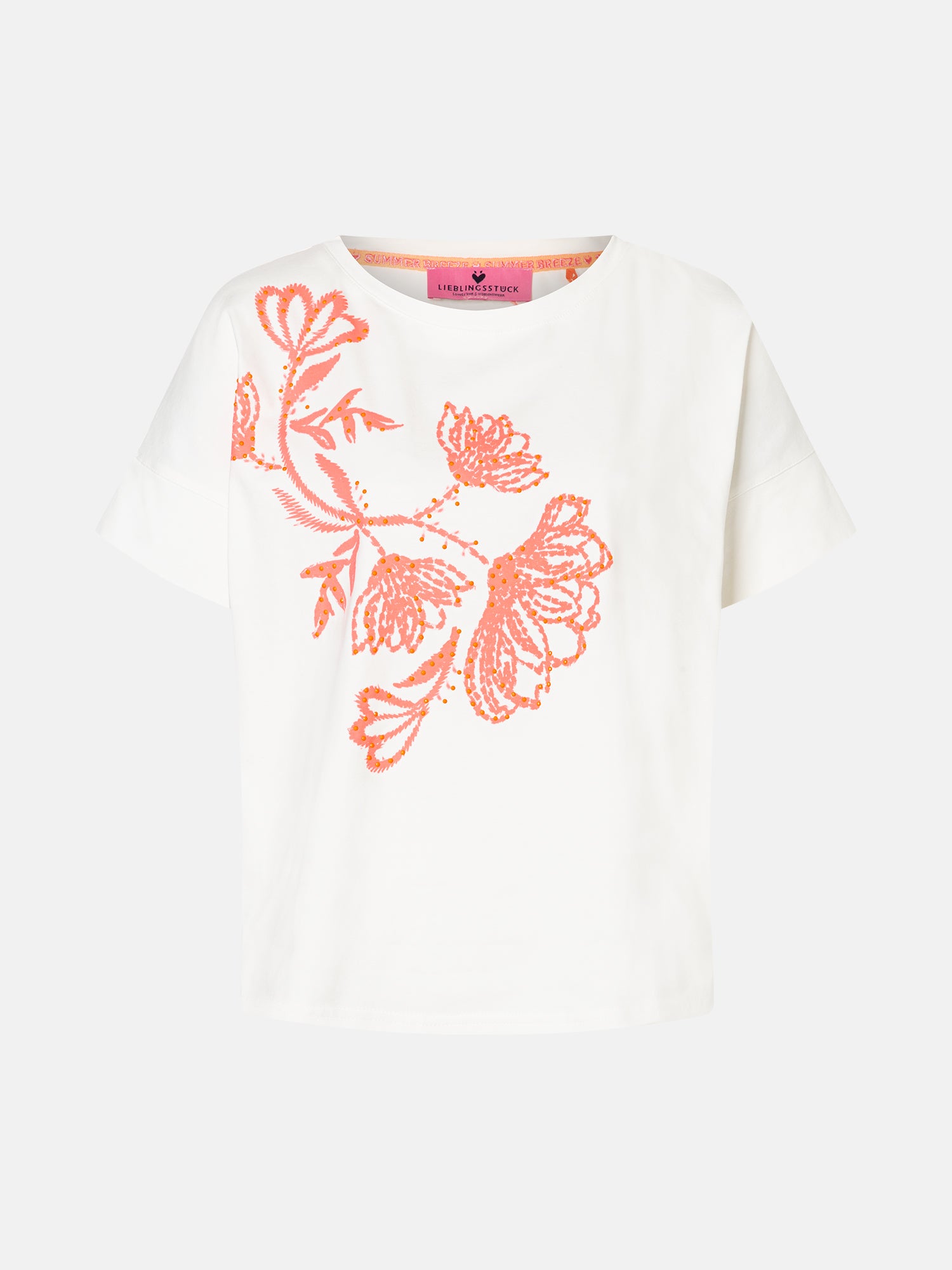 Lieblingsstück DahliaL Shirt white mit Print