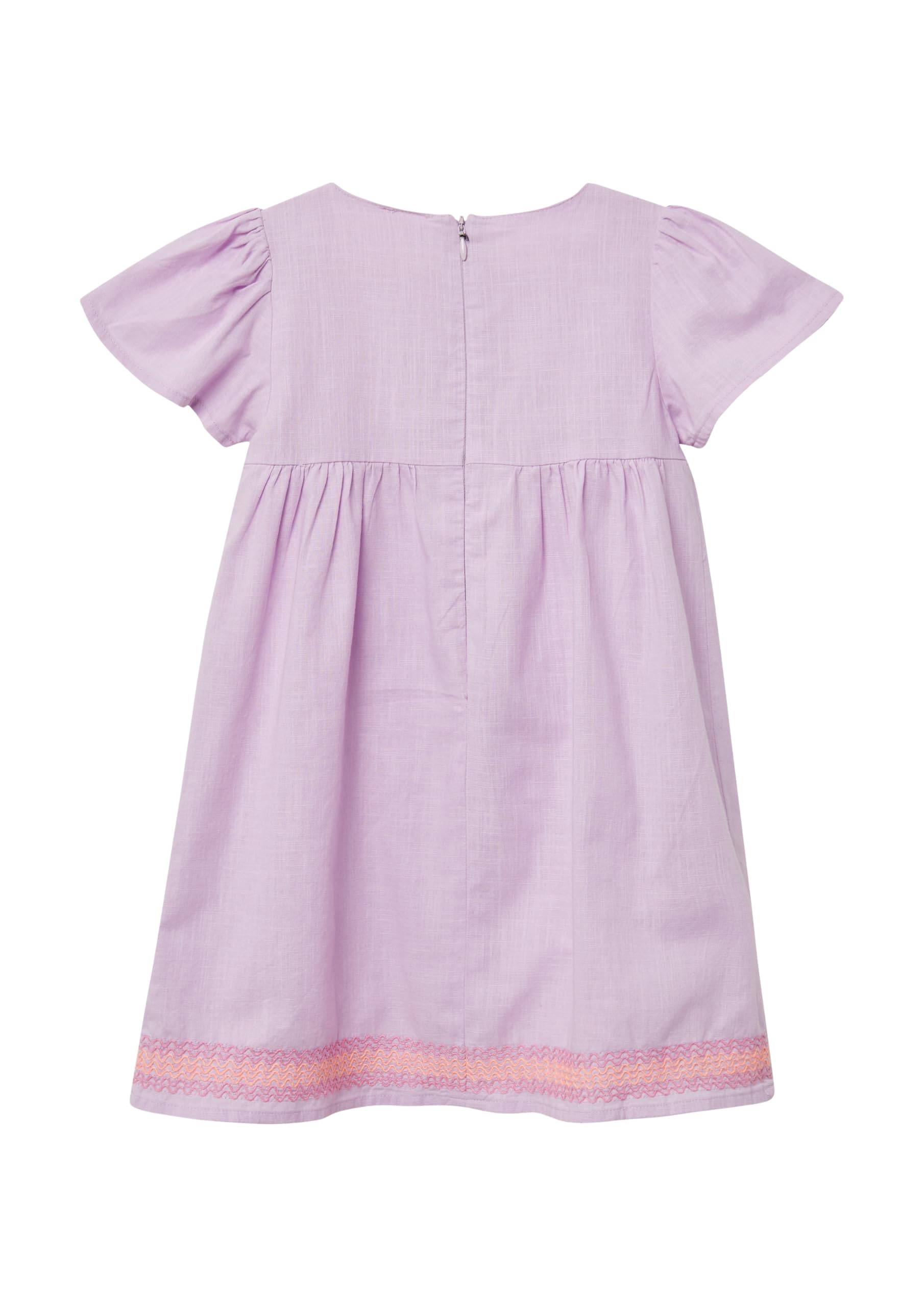 s.Oliver A-Shape Baumwollkleid 140 Rundhals Stickerei