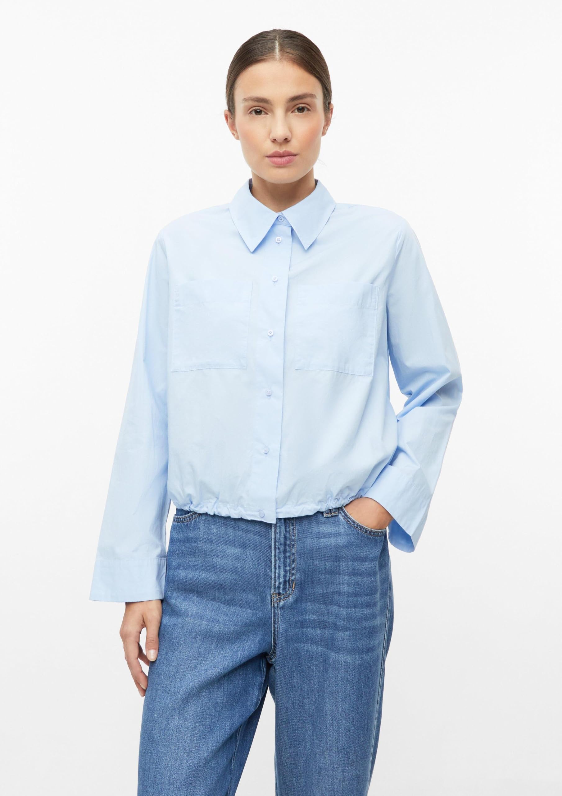 s.Oliver Bluse O-Shape verkürzt Blau 40