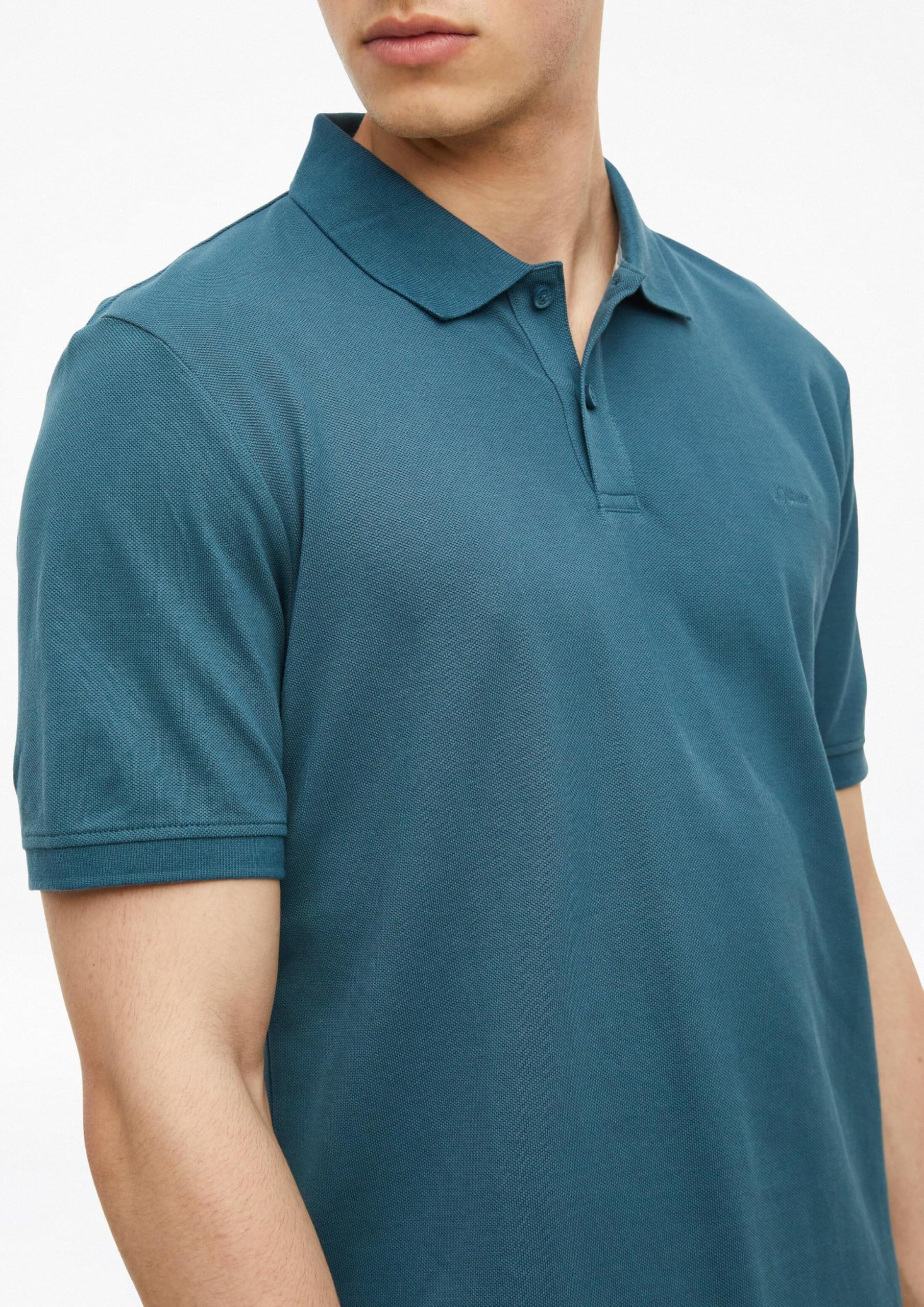 s.Oliver Junior Poloshirt Baumwollpiqué Blau