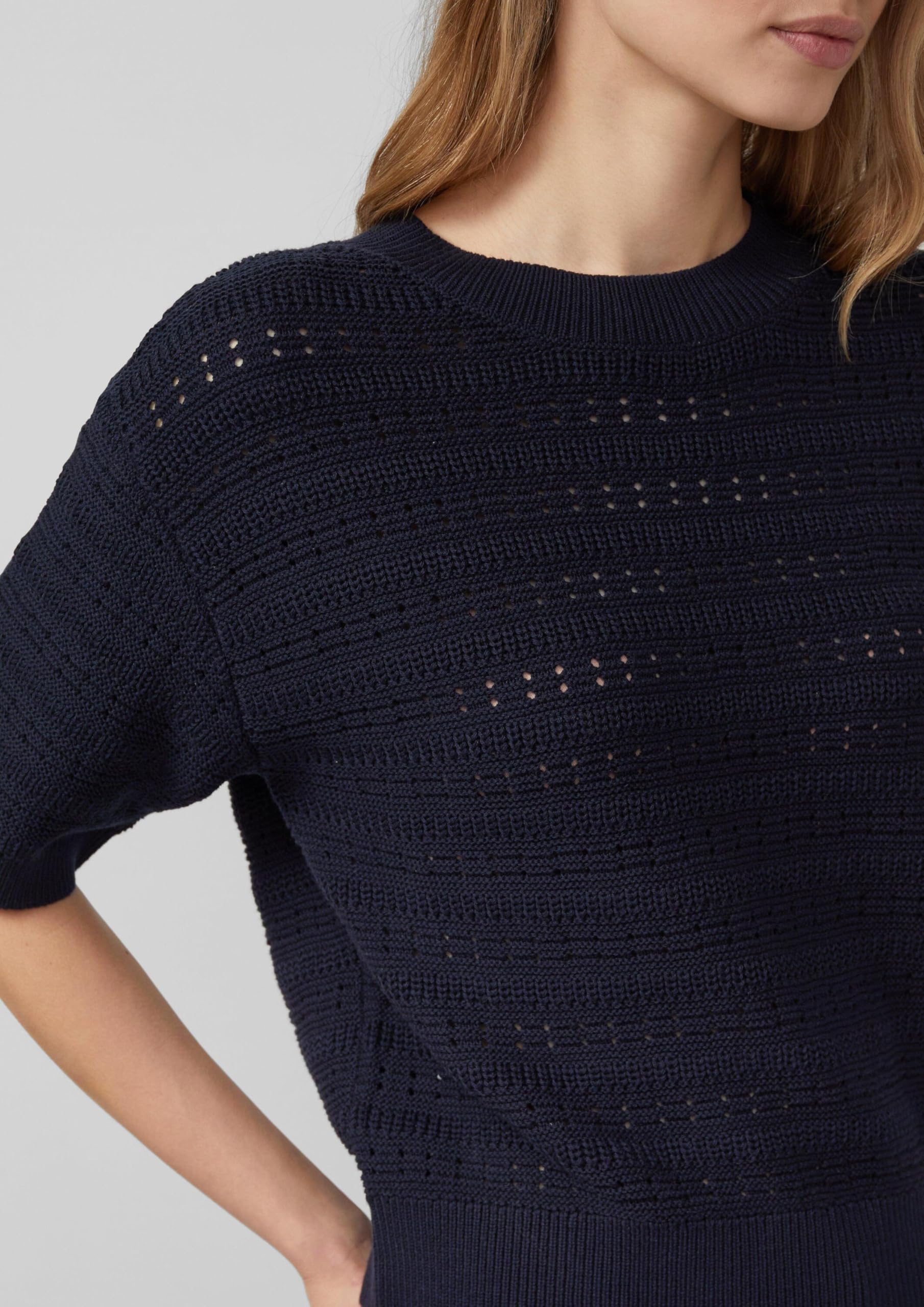 s.Oliver Red Label Strickpullover Kurzarm Rundhals Regular