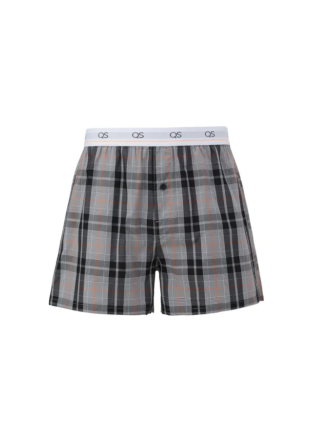 QS by s.Oliver Boxershorts kariert Baumwolle Größe L
