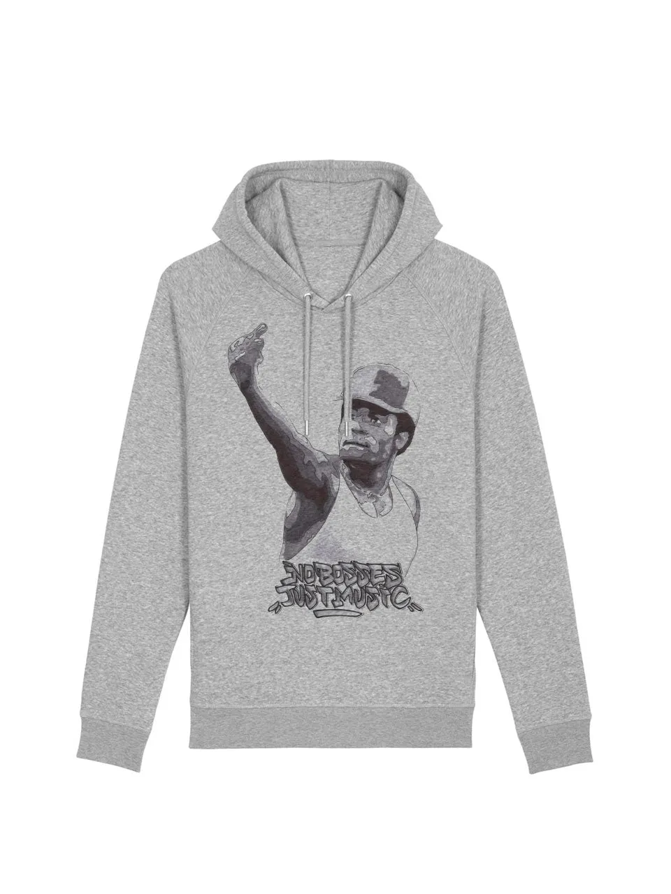 dna merch No Bosses Just Music Hoodie Damen Bio