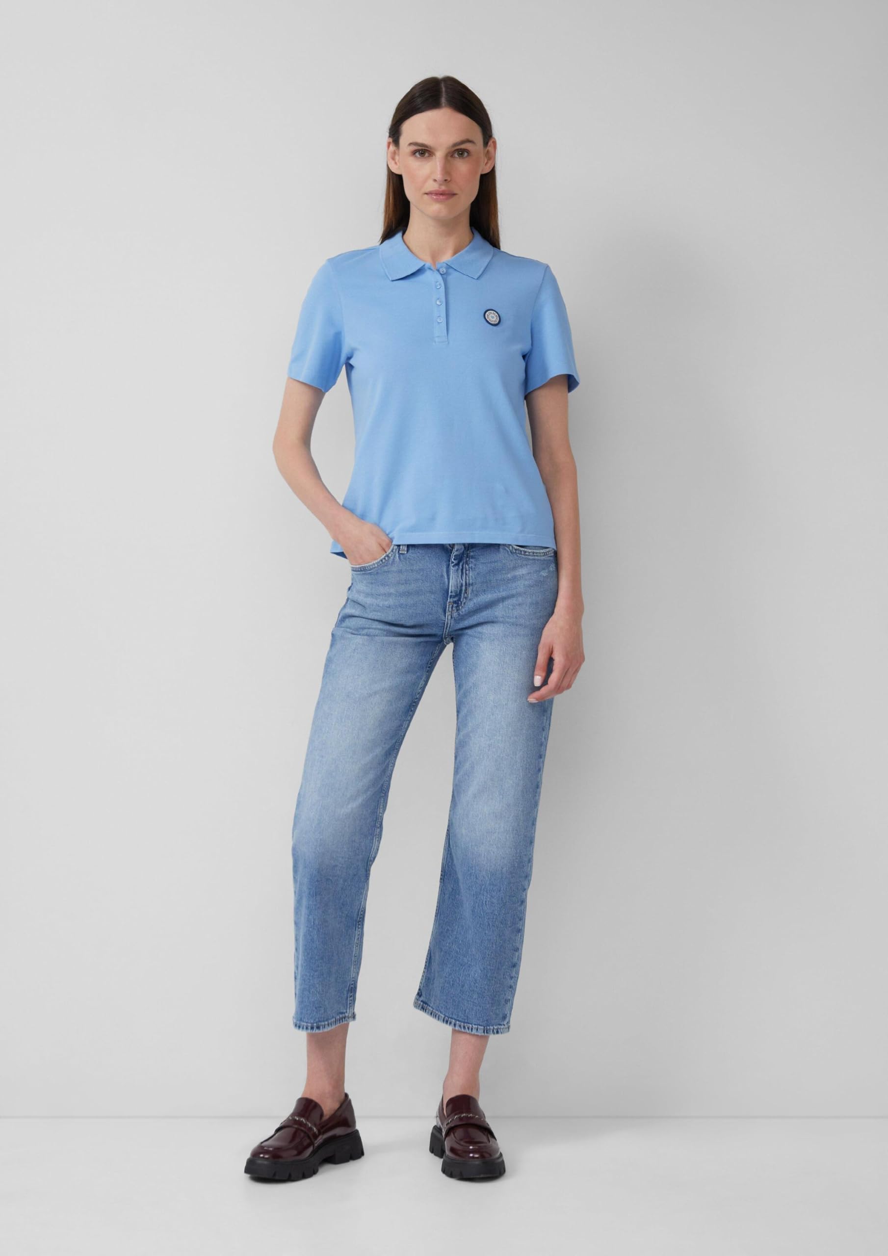 s.Oliver Jeans Karolin Straight Cropped Gr.46 Blau