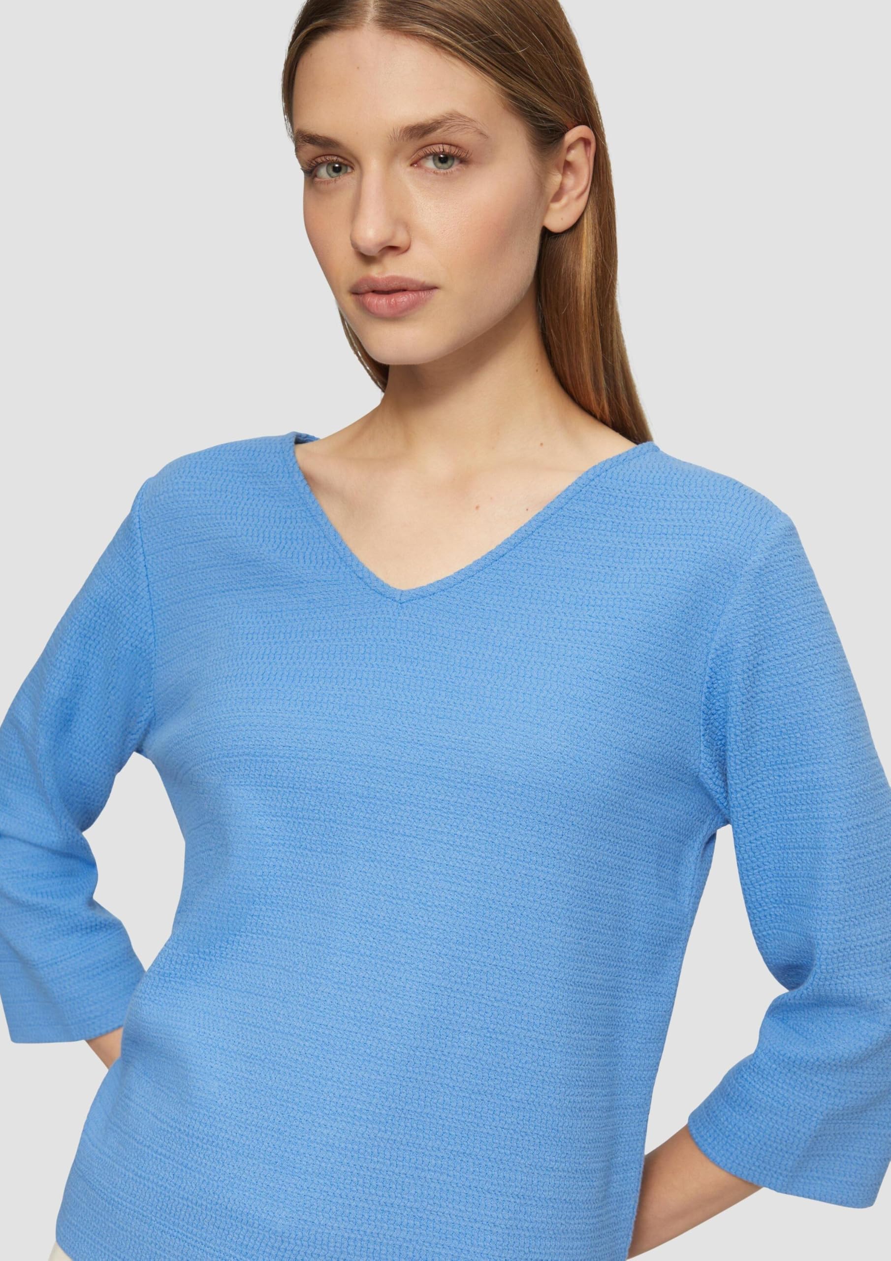 s.Oliver Junior Sweatshirt V-Ausschnitt 3/4-Arm Jersey