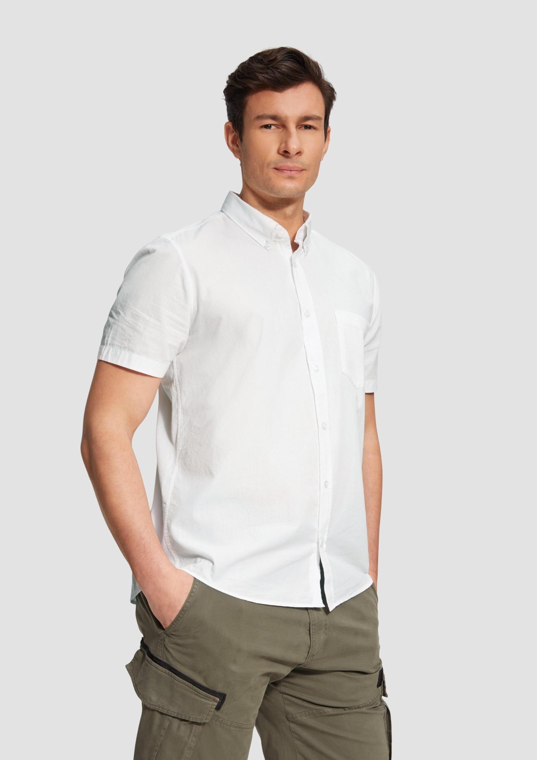s.Oliver RED LABEL 2161421 Hemd weiß kurzarm L
