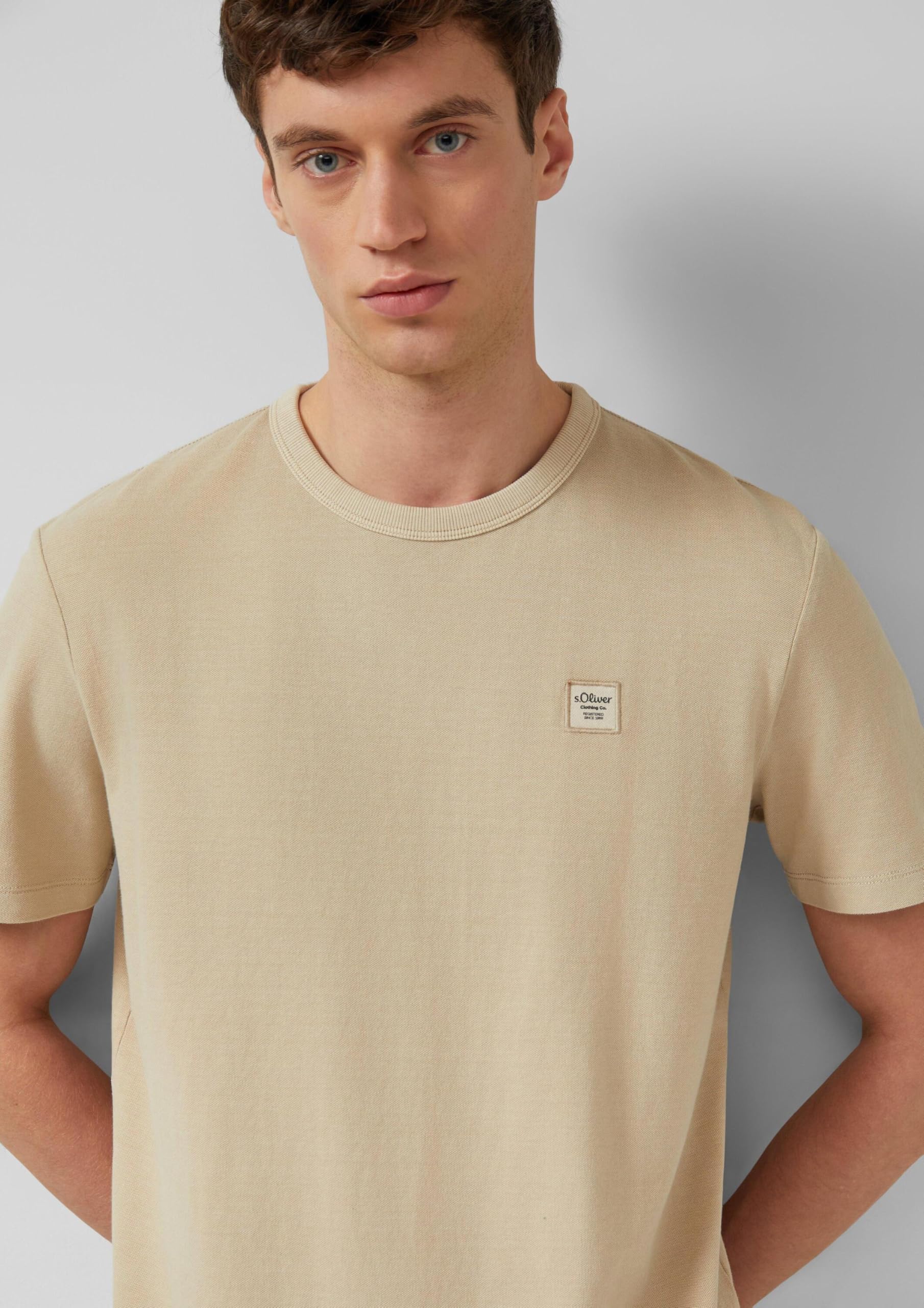 s.Oliver Junior Piqué T-Shirt Garment Dye pfirsich