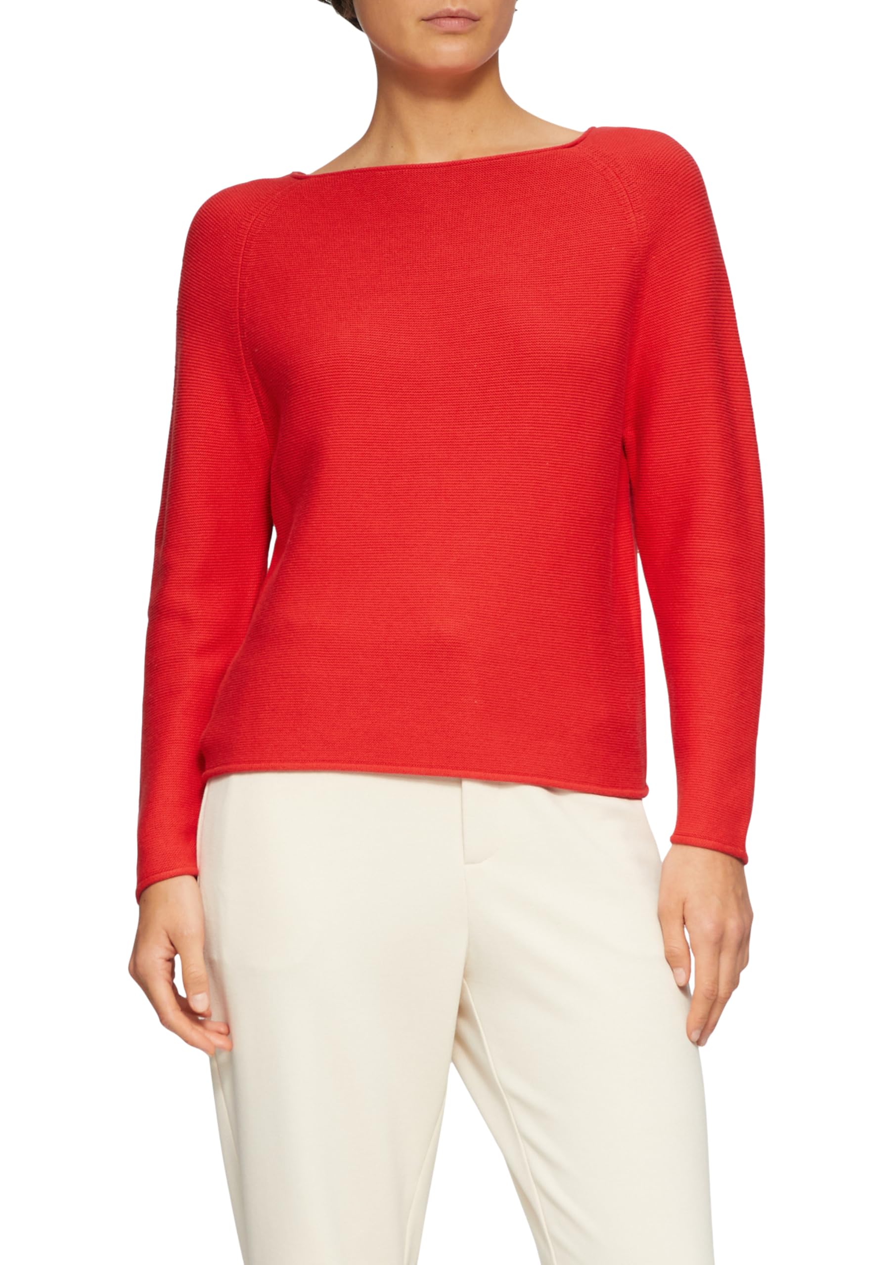 s.Oliver Strickpullover U-Boot-Ausschnitt Gr. 38 creme Regular Fit