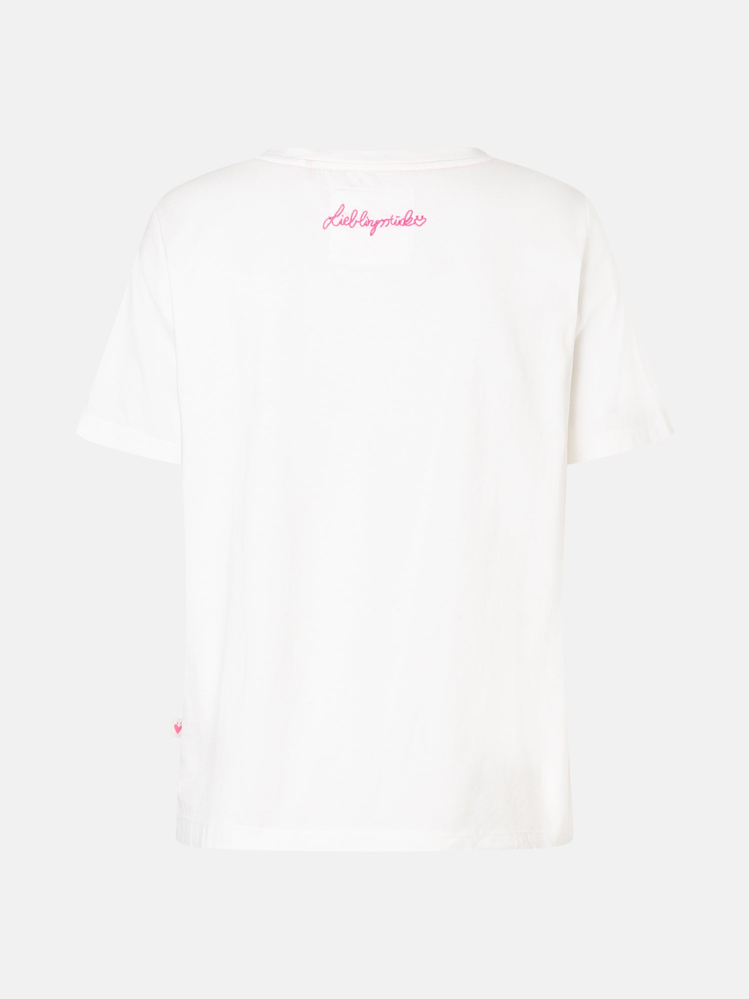 Lieblingsstück CaraL Print T-Shirt aus Baumwolle offwhite