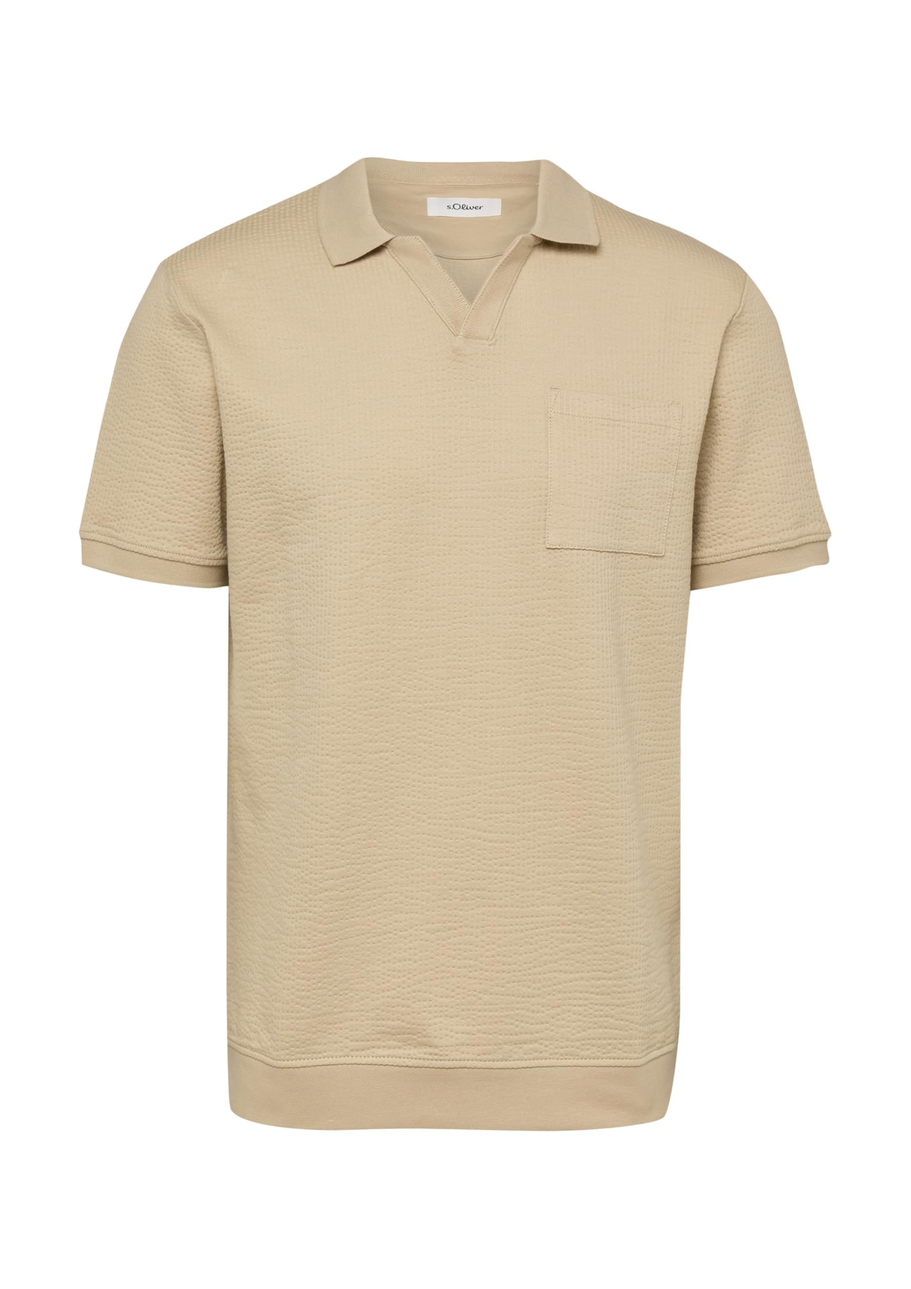 s.Oliver Junior 2175893 Poloshirt S Beige Baumwolle