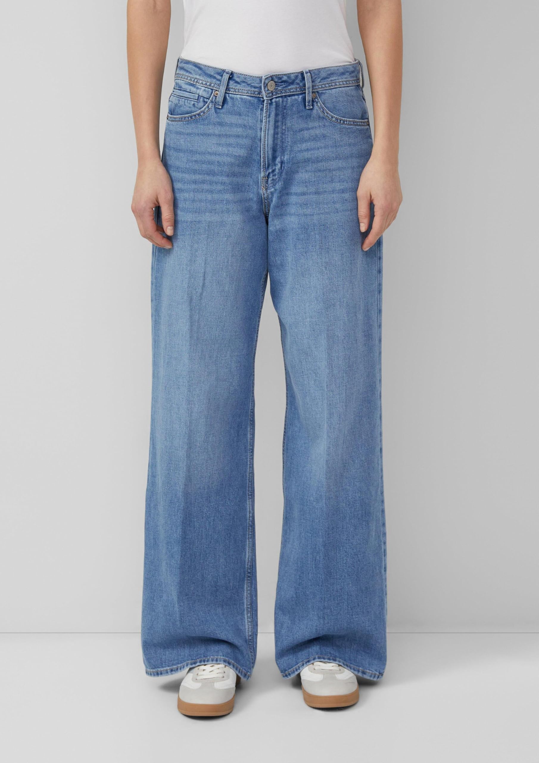 s.Oliver Junior Suri High Rise Jeans Wide Fit blau