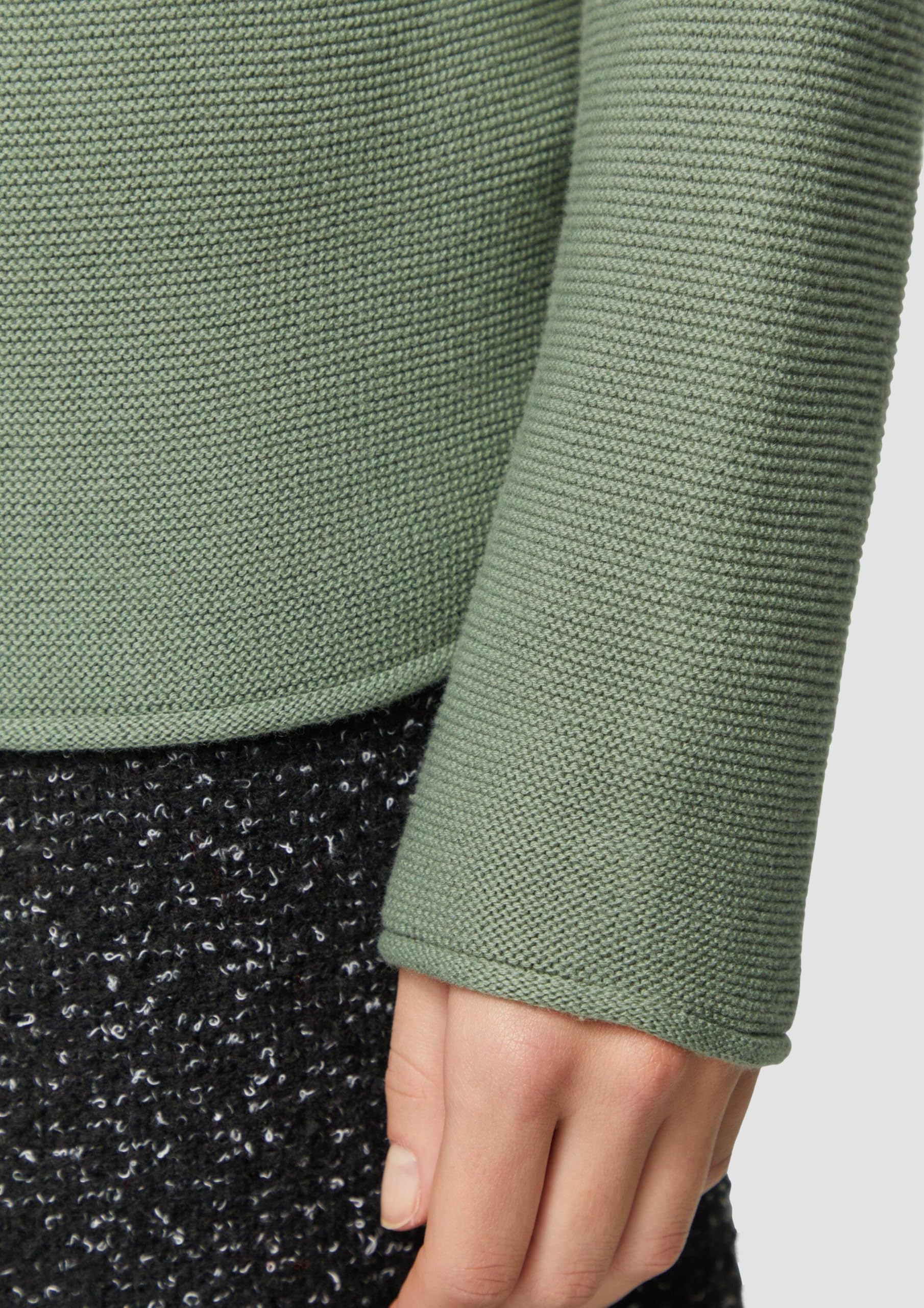 s.Oliver Strickpullover U-Boot-Ausschnitt Rollsaum gestreift