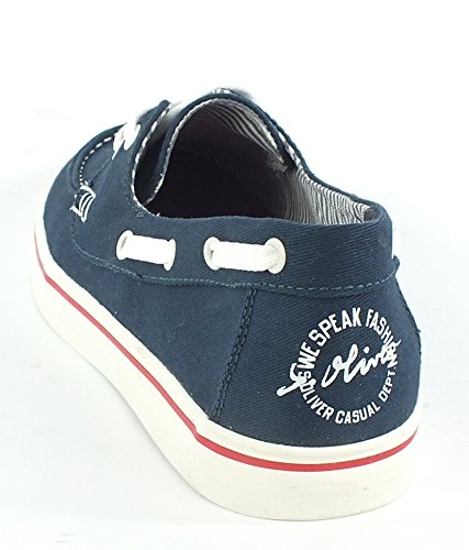 s.Oliver Junior Sneaker blau Textil für Kinder