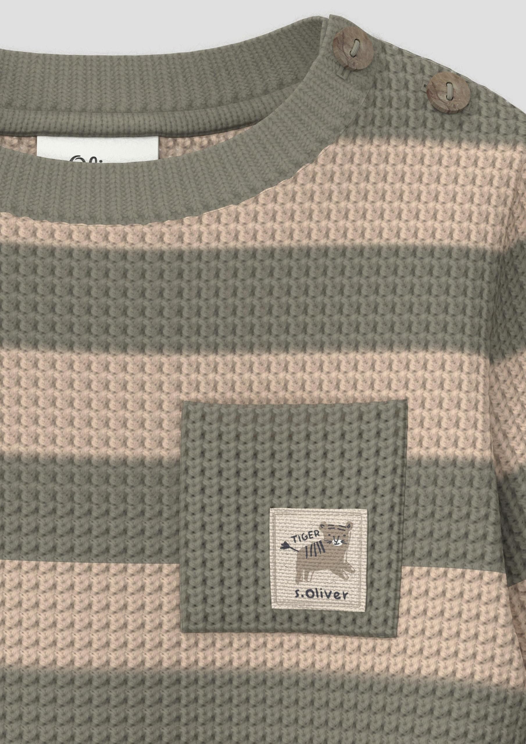 s.Oliver Red Label 2181899 Sweater Grün Gr. 74