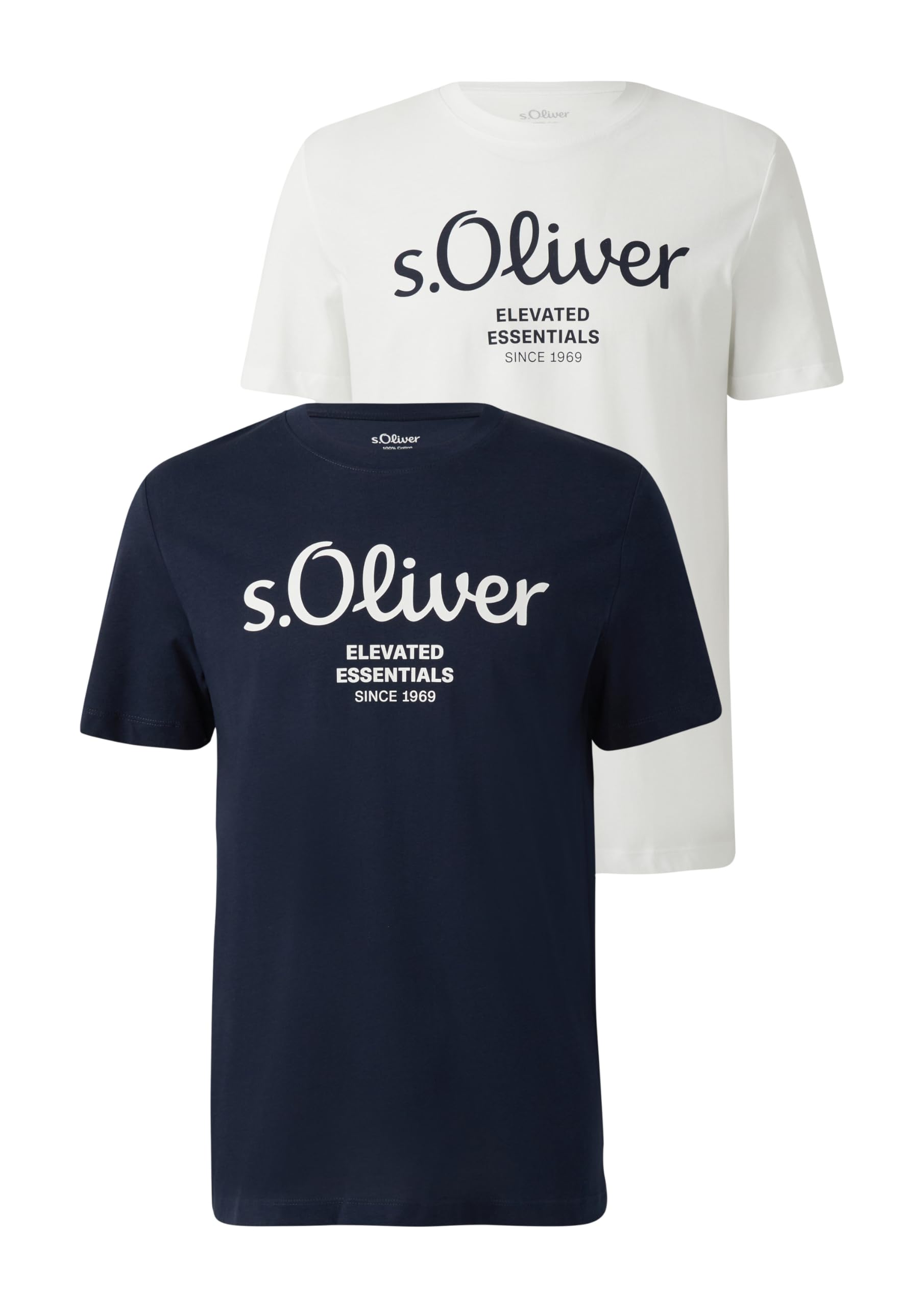 s.Oliver RED LABEL Jersey T-Shirt 2er-Pack XL weiß