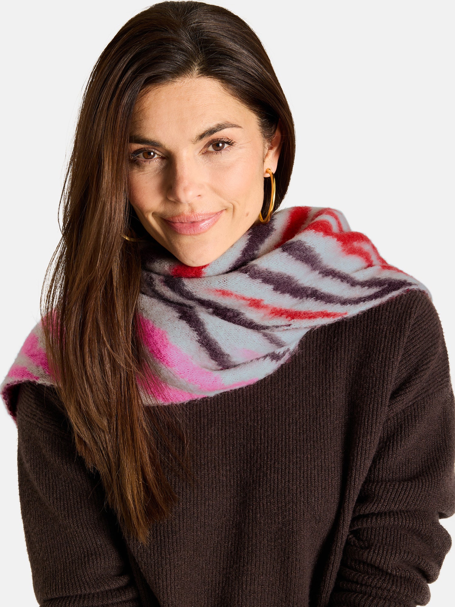 Lieblingsstück MadiL Jacquard-Strickschal fig lang