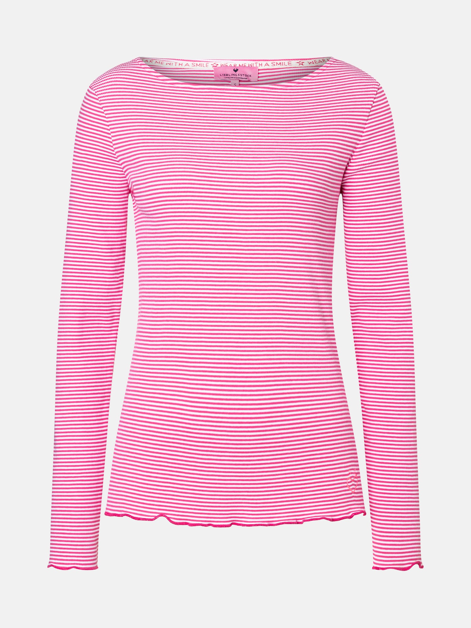 Lieblingsstück MarleL Langarmshirt pink Streifen