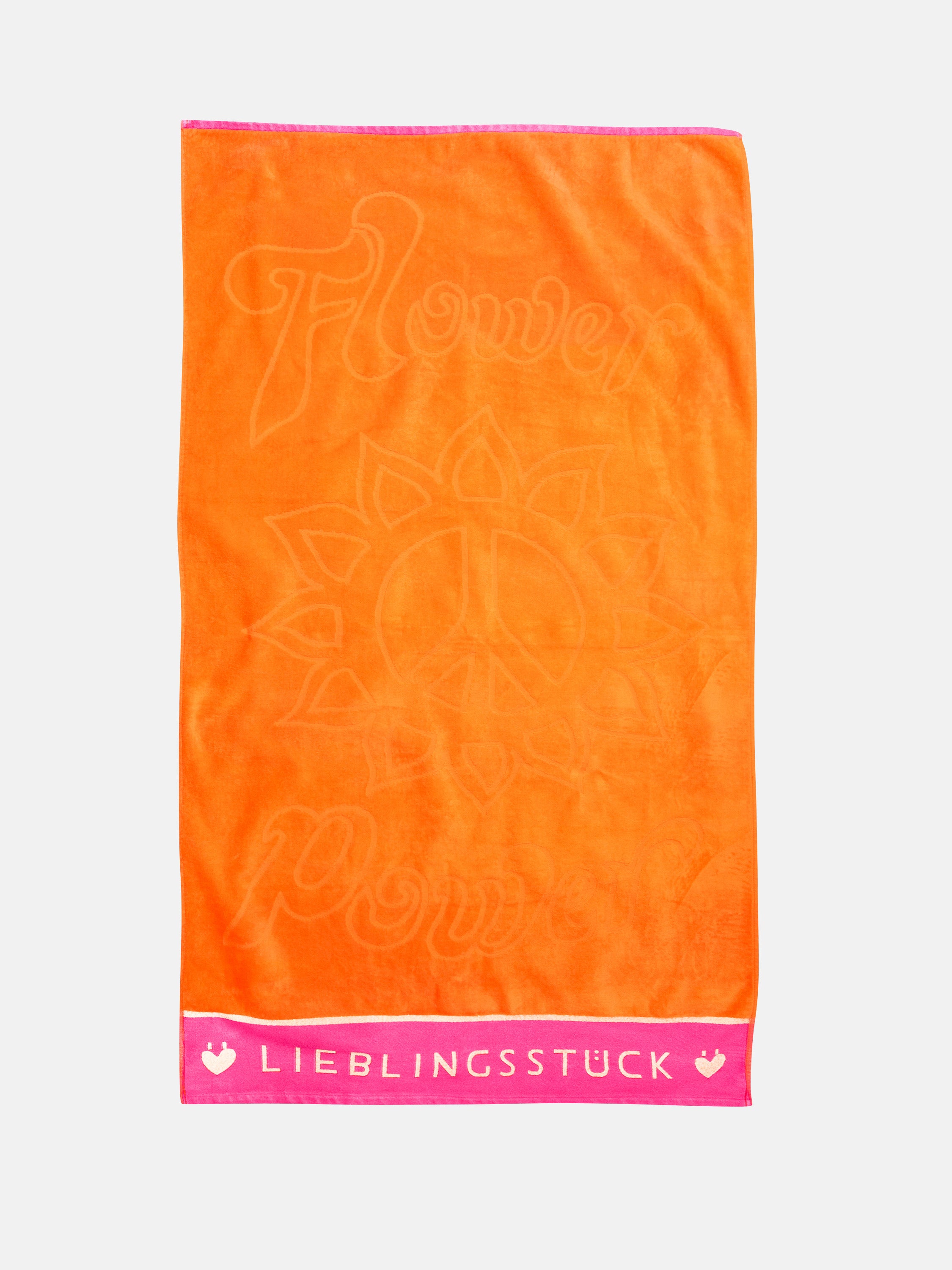 Lieblingsstück Badetuch Orange Baumwollmix Lurex