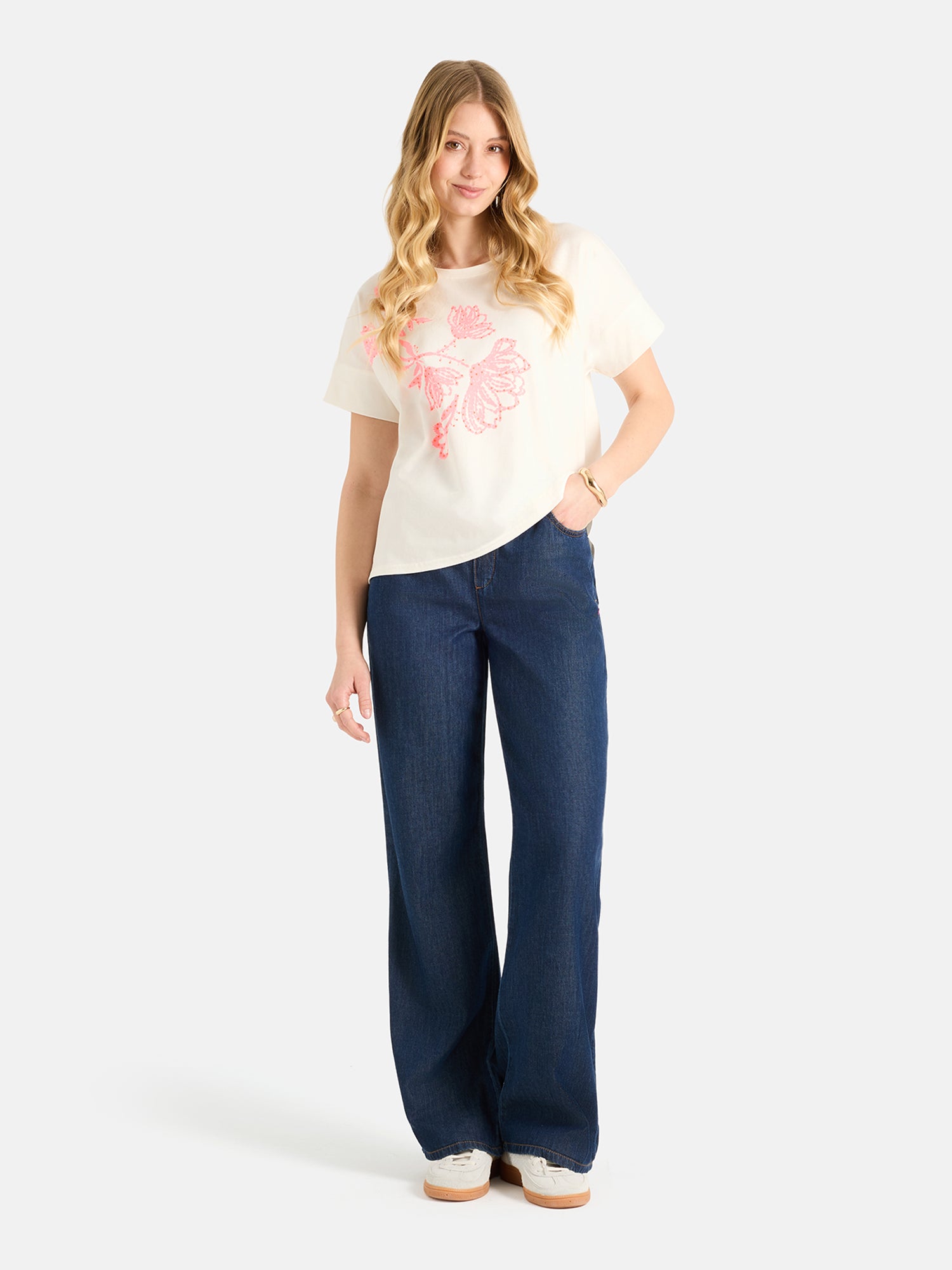 Lieblingsstück DahliaL Shirt white mit Print
