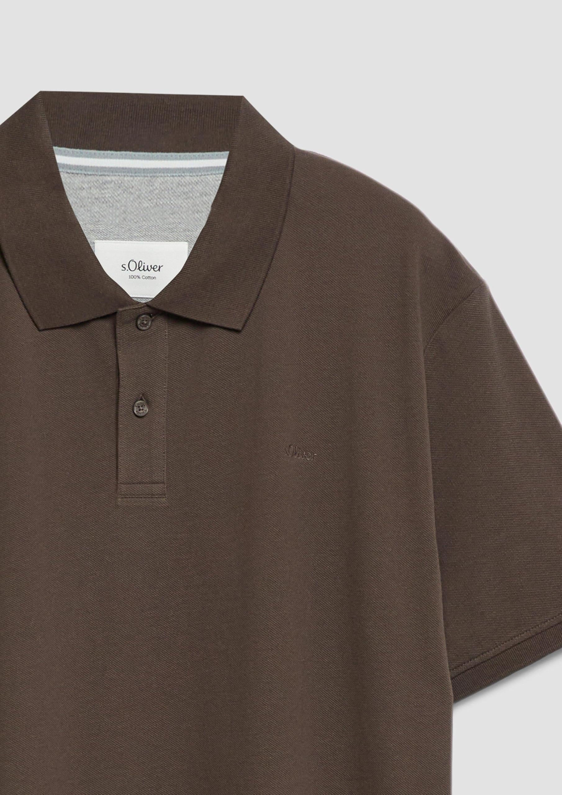 s.Oliver Junior Baumwollpiqué Poloshirt Logo-Stickerei