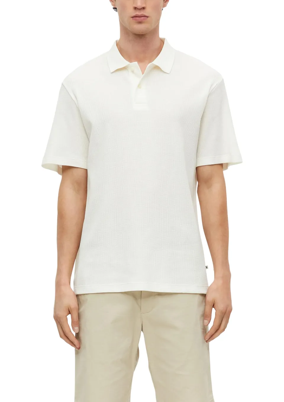 s.Oliver Junior Poloshirt Waffelpiqué navy