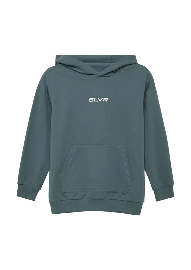 s.Oliver Junior 2160637 Hoodie 152 grau Schriftzug