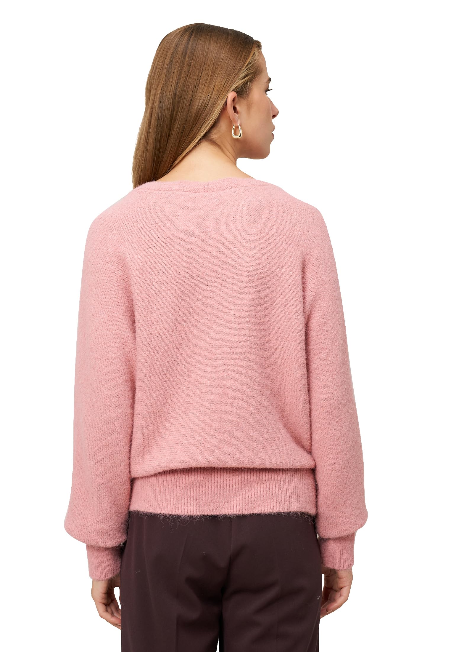 zero Strickpullover U-Boot-Ausschnitt Rose Gr.40 Melange