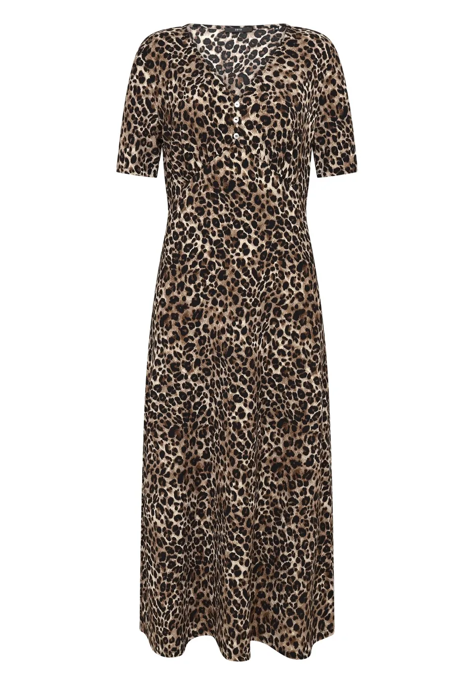 zero Maxikleid Leoprint Gr.40 Kurzarm A-Linie