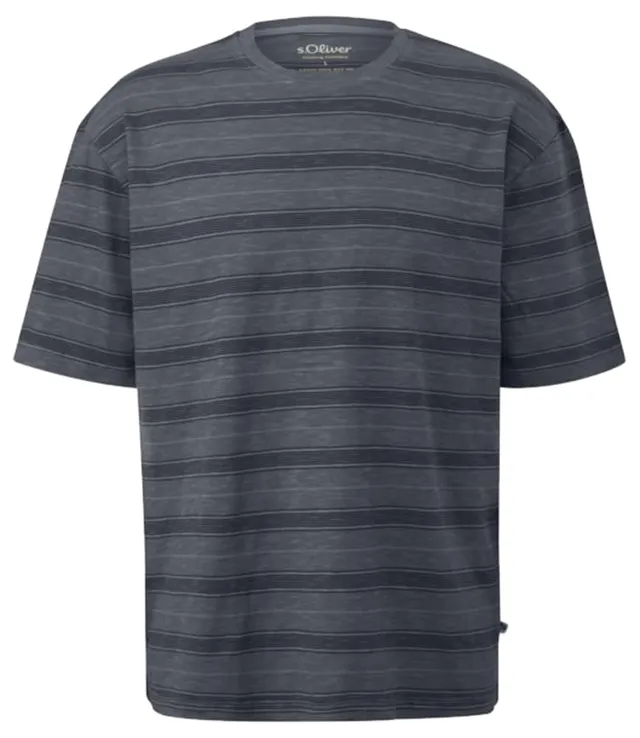 s.Oliver 2185901 T-Shirt gestreift Braun 3XL