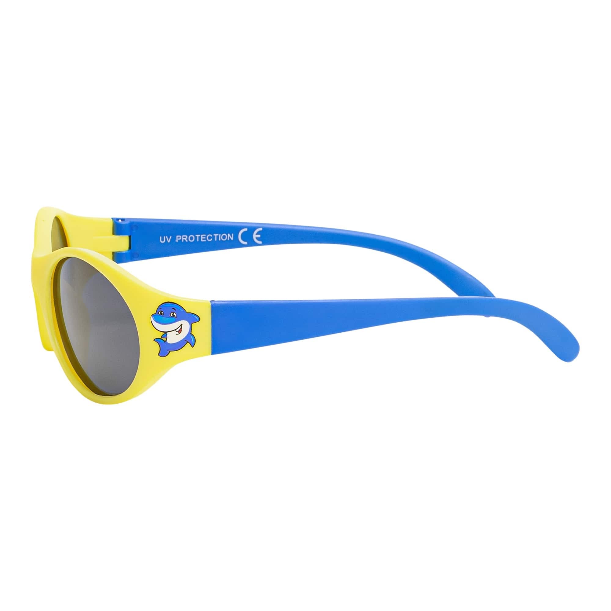 BEZLIT Shark Kinder Sonnenbrille Gelb-Blau polarisiert UV400
