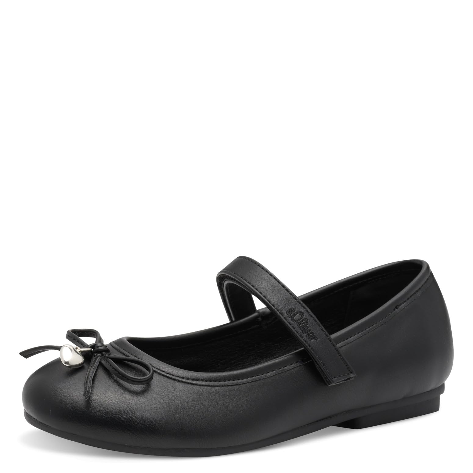 s.Oliver Junior Mädchen Ballerinas Schwarz Schleife