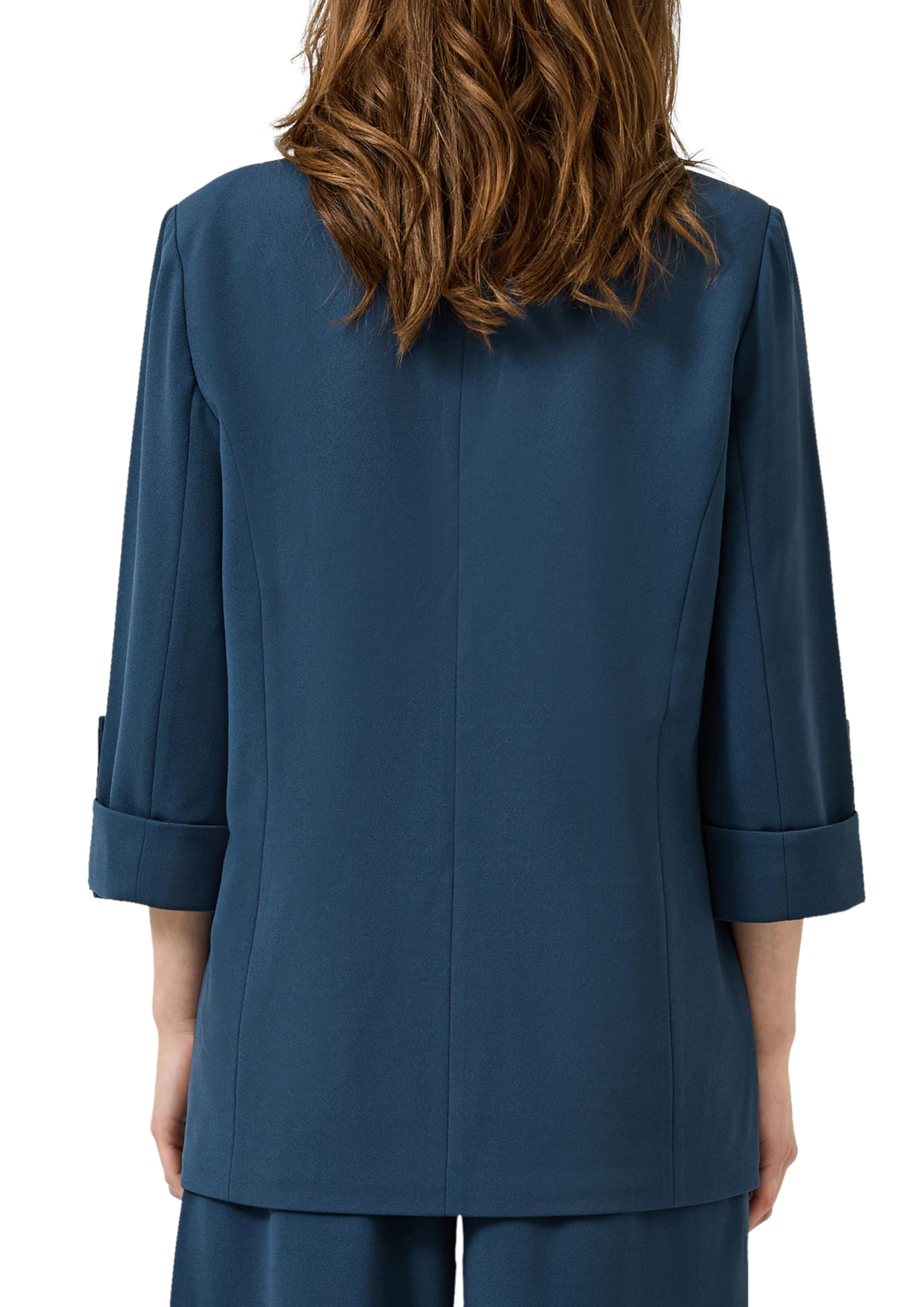 s.Oliver QS Blazer mit Turn-ups Gr. 40 tiefblau