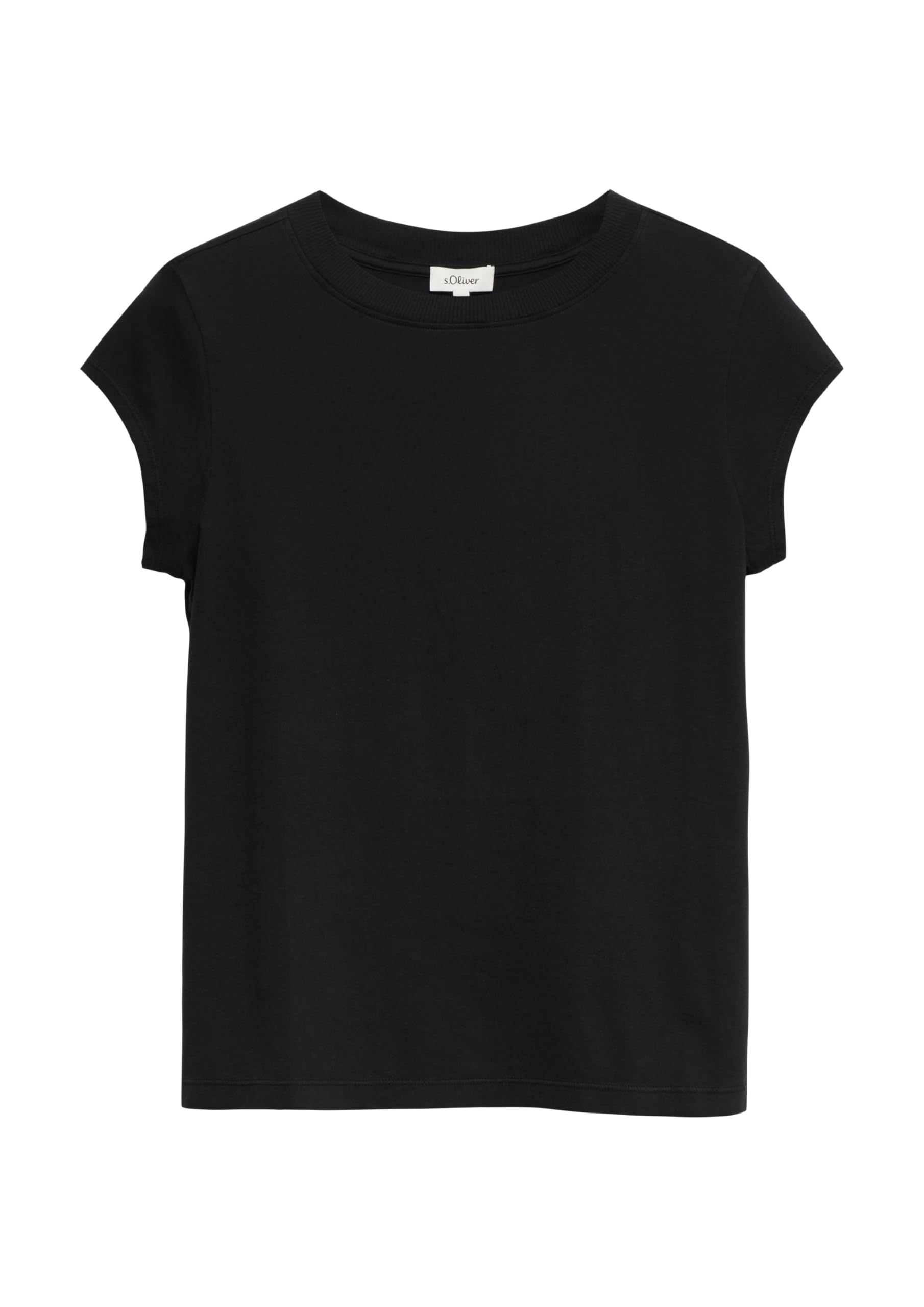 s.Oliver RED LABEL T-Shirt Rundhals Baumwolle bordeaux