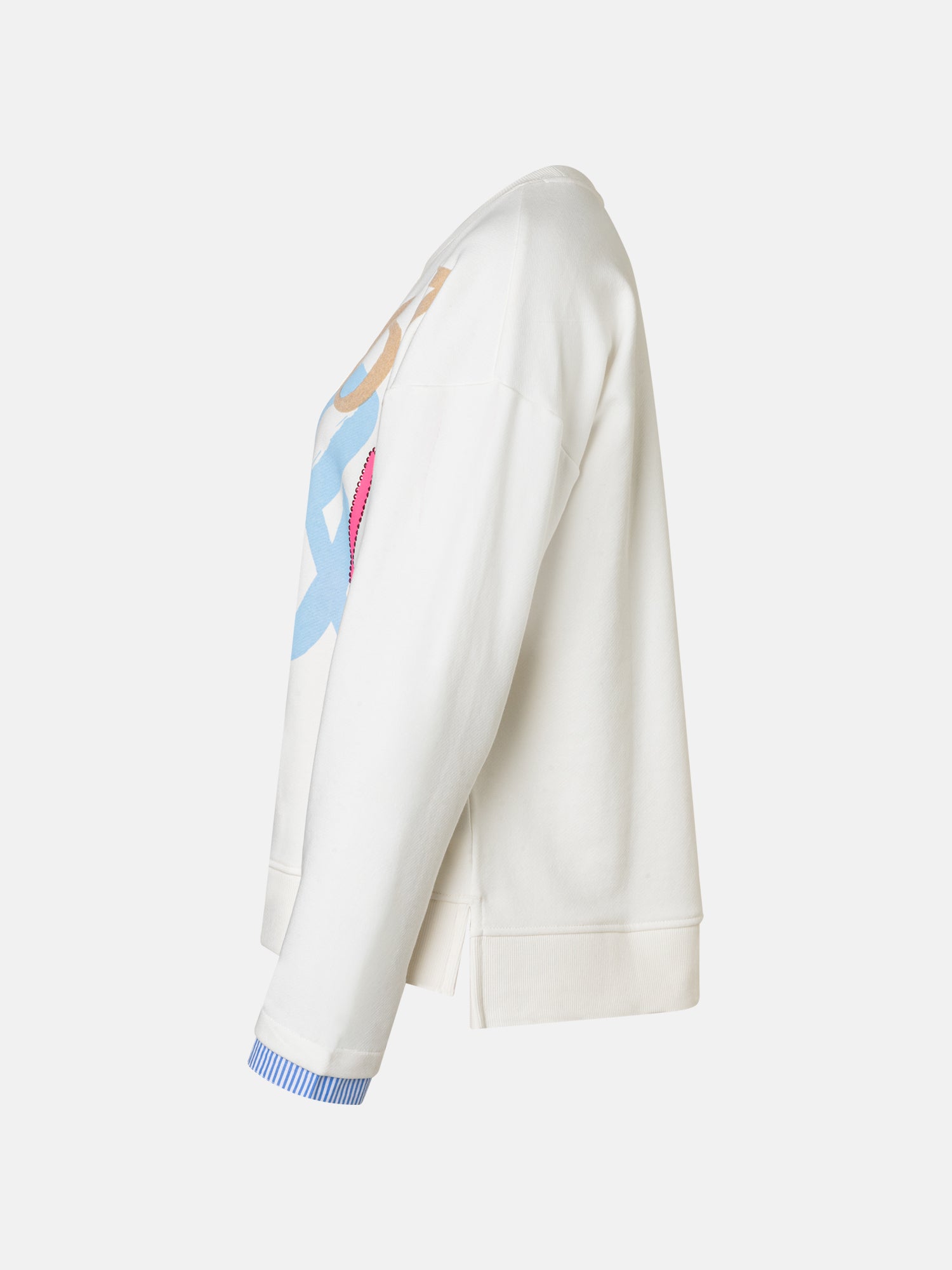 Lieblingsstück YamilaL Sweatshirt offwhite Hemd-Effekt