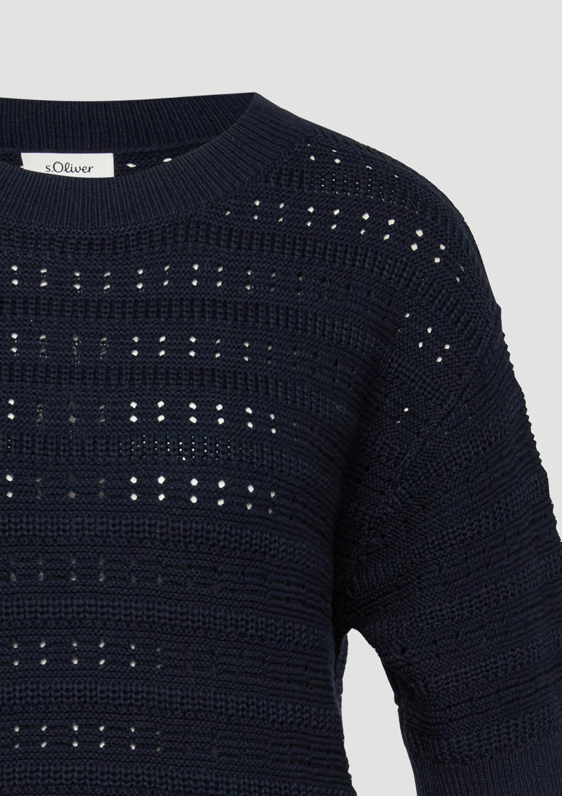 s.Oliver Red Label Strickpullover Kurzarm Rundhals Regular